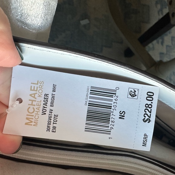 Michael Kors Light Gray Signature Tote - Picture 3 of 3